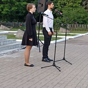 Студенты 1 курса специальности «СКД» выступили 22 июня в 4 часа утра в День Памяти и Скорби.