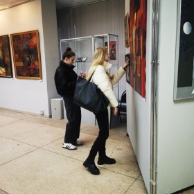 Студенты 1 и 4 курсов отделения Дизайн посетили выставку!