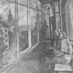 Творческая онлайн-выставка работ студентов специальности "Живопись", посвященная теме семьи!