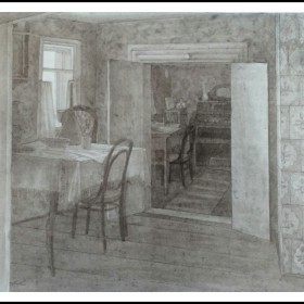 Интерьер 1 Дома -музея К,Э, Циолковского Виринея Сидоренкова , пр. Минченко Л.К.