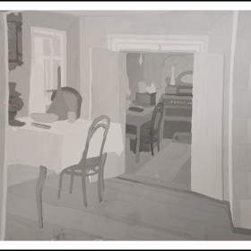 Интерьер Дома -музея К,Э, Циолковского Виринея Сидоренкова , пр. Минченко Л.К.