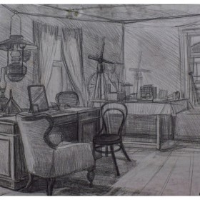 Интерьер Дома -музея К,Э, Циолковского Пичугин Михаил Пр. Духанова Т. А.