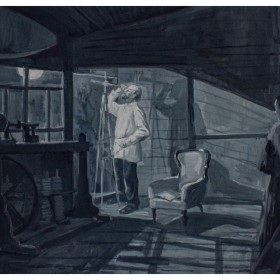 К.Э и В. Е. Циолковские в своем доме Пичугин Михаил Пр. Духанова Т. А.