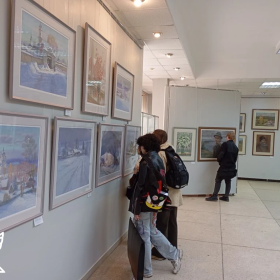 Студенты 1–3‑х курсов отделения дизайна посетили персональную выставку Павла Вольфсона!