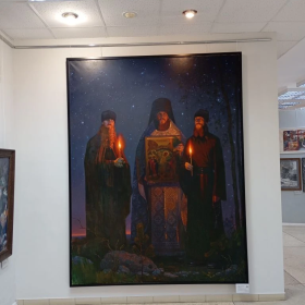 Наши студенты 2‑го и 3‑го курсов вместе с преподавателем Павлом Бескорсым посетили выставку «Четверть века»